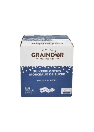 Graindor sucre morceaux emb. individuel 500 pc