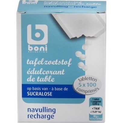 BONI SELECTION édulcorant recharge 5x100pcs - CHOCKIES