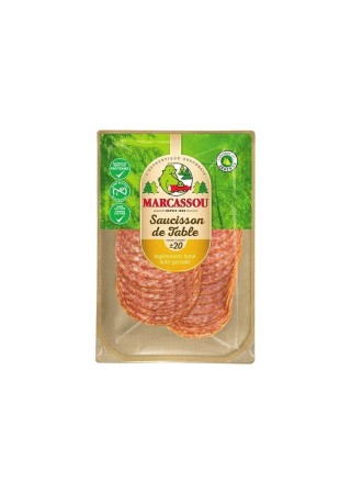 Marcassou saucisson de table 20 tranches 100 gr