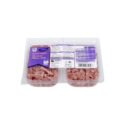 Boni Selection lardons dinde fumée 2x 75 gr