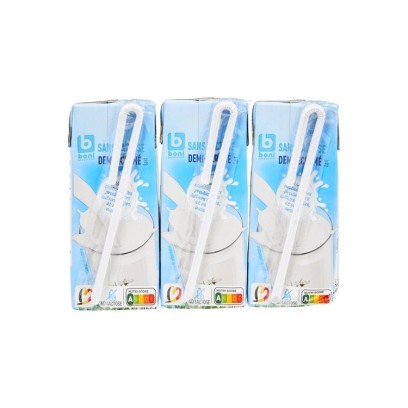 Boni Sélection lait demi-écrémé sans lactose 3x 200 ml