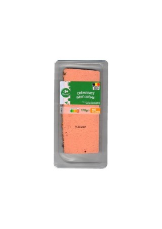 Carrefour classic pâté crème sans gluten 170 gr