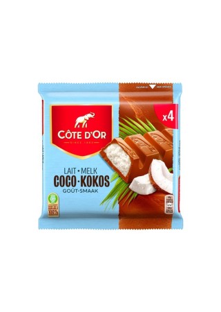 Côte d'Or bâton chocolat lait noix de coco 4x 44 gr
