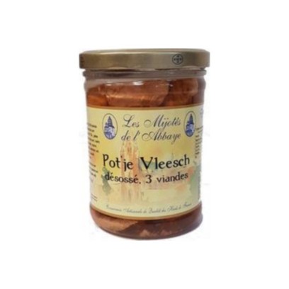 Mijotés de l'Abbaye Potjevleesch 3 viandes désossés 750 gr
