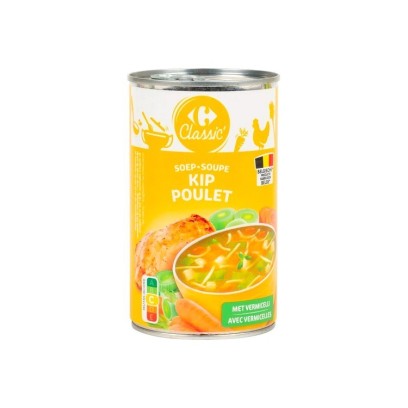 Carrefour Classic soupe poulet vermicelles 460 ml