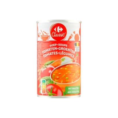 Carrefour Classic soupe tomates légumes boulettes 460 ml