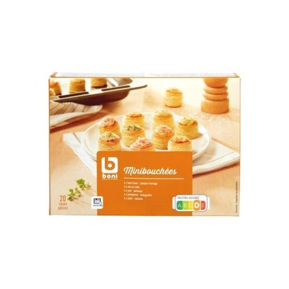 Boni Selection 20 mini bouchées 350 gr