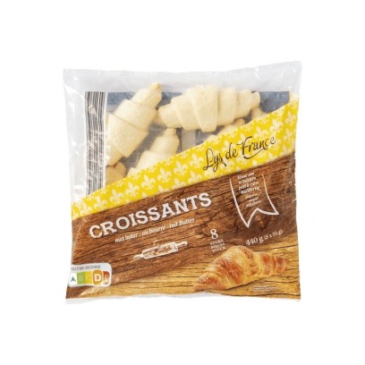 A - Lys de France 8 croissants au beurre 440 gr