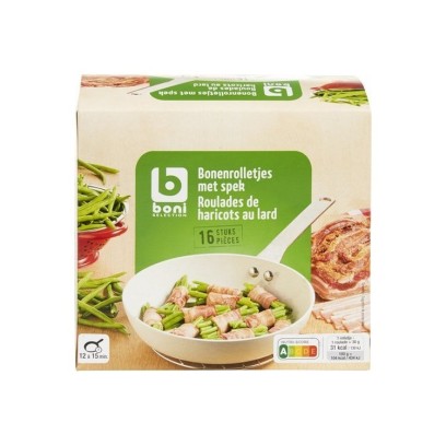 Boni Selection 16 roulades haricots au lard 480 gr