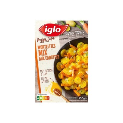 D - Iglo mix carottes miel & thym 450 gr