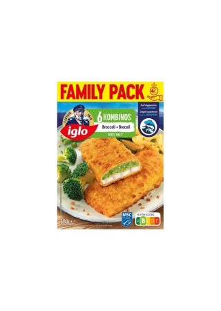 Iglo Kombinos poisson panés aux brocolis 6x 100 gr