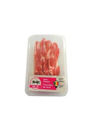 L - Tranches de lard de porc 500 gr chockies boucherie