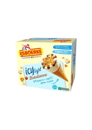 Ijsboerke ICY light glace cornet brésilienne 6x 110 ml