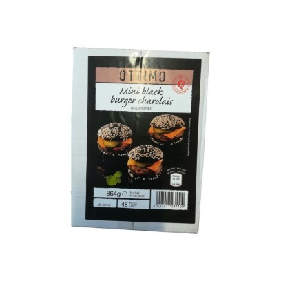 Ottimo black burger charolais 48 pcs