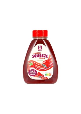 Boni Selection squeeze aardbei 400 gr CHOCKIES GROUP SRL BELGIUM