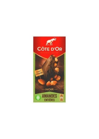 Côte d'Or noir amandes entières 180 gr CHOCKIES