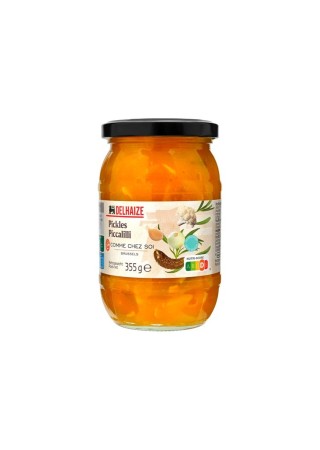 Delhaize Pickles Piccalilli wie zu Hause 355 g Belgische Schokoladengruppe