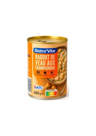 Estofado de ternera Bistro'Vite con setas 400g Chockies Group SRL