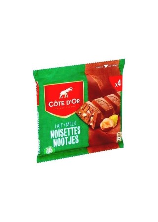 Côte d'Or bâton lait morceaux noisettes 4x 45 gr CHOCKI