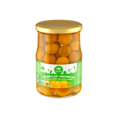 Carrefour Classic Mirabellen in Sirup 560g Belgicastore Chockies