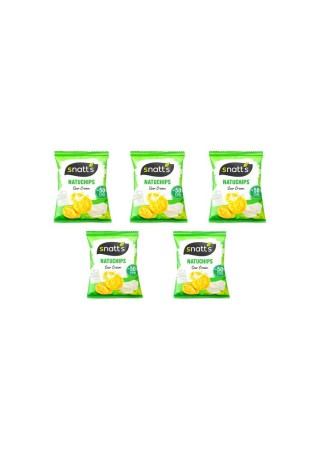 Snatt's Natuchips Sour Cream and Parsley 5 x 23g CHOCKIES GROUP