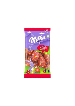 Milka 13 Ostereier, Milchschokolade Daim, 81 g, Schokoladen-Gruppenshop