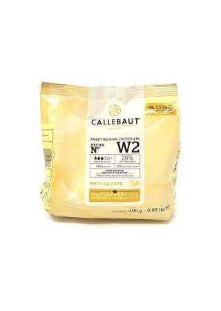 RM - Callebaut Callet W2 chocolat blanc 400 gr CHOCKIES