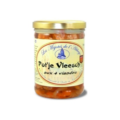 Mijotés de l'Abbaye Potjevleesch 4 viandes désossés 750 gr